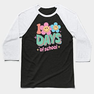 Groovy 100 days of school gift Baseball T-Shirt